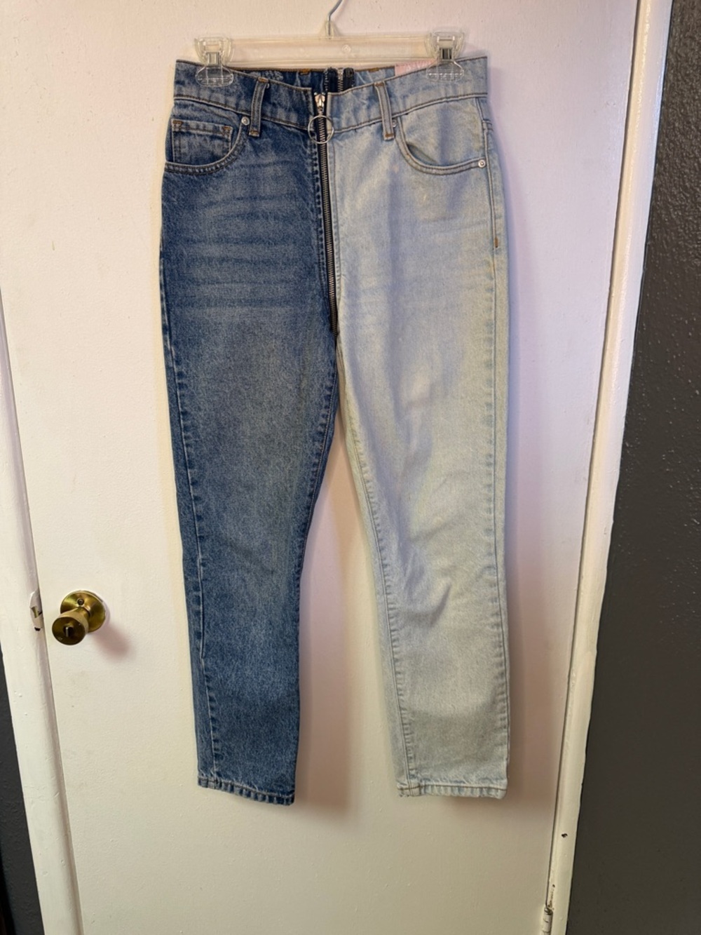 REVICE Two-Tone Blue Denim Jeans